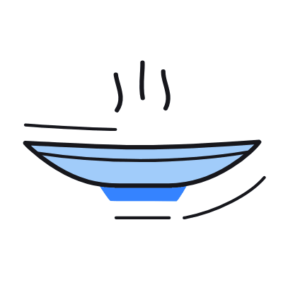 Plate Steam, Animated Icon, Color