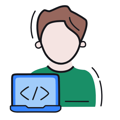 IT Developer, Animated Icon, Color