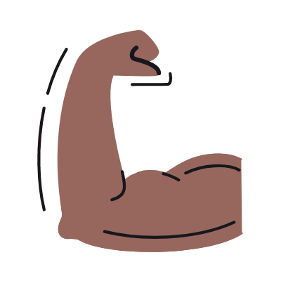 Muscle, Animated Icon, Color