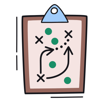 Sport Strategy, Animated Icon, Color