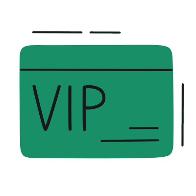 VIP Card, Animated Icon, Color