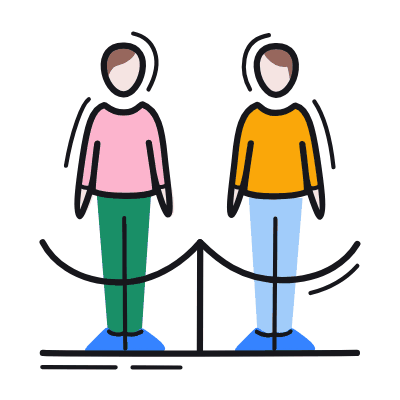 People queue, Animated Icon, Color