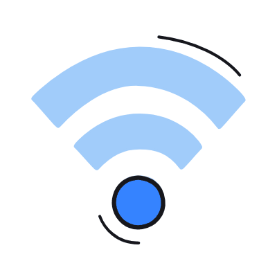 Wifi, Animated Icon, Color