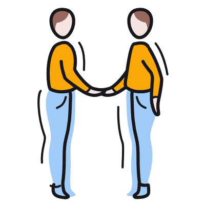 People Handshake, Animated Icon, Color