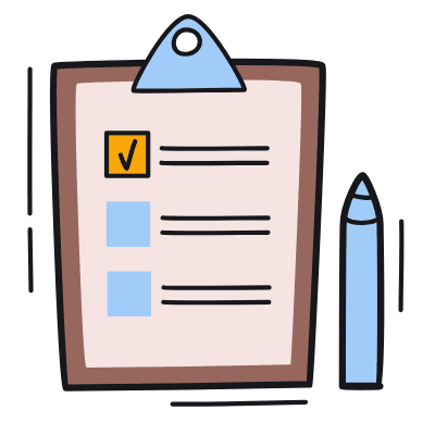 Questionnaire, Animated Icon, Color