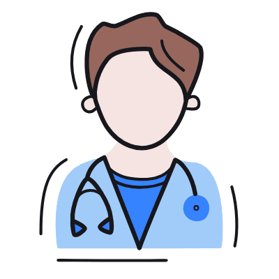 Man Doctor, Animated Icon, Color