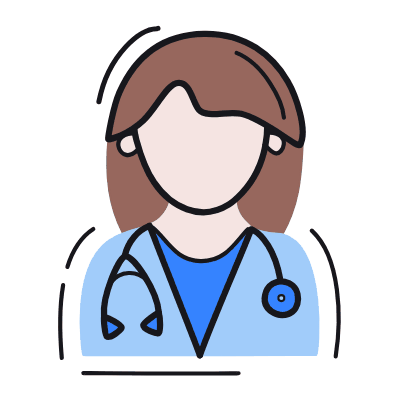 Woman Doctor, Animated Icon, Color