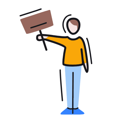 Protest, Animated Icon, Color