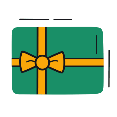 Gift Card, Animated Icon, Color