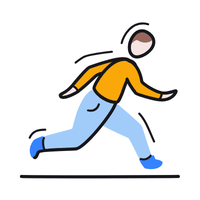 Run, Animated Icon, Color