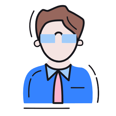 Man Intern, Animated Icon, Color