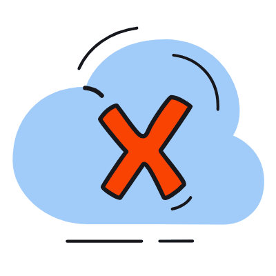 Cloud Error, Animated Icon, Color