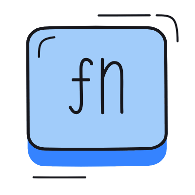 Fn Key, Animated Icon, Color