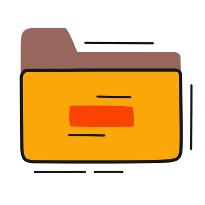 Folder Minus, Animated Icon, Color