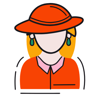 Woman Elegant, Animated Icon, Color