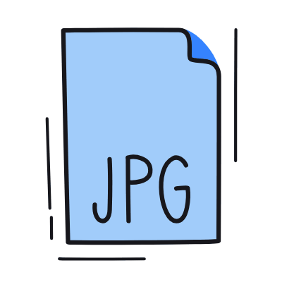 Document JPG, Animated Icon, Color