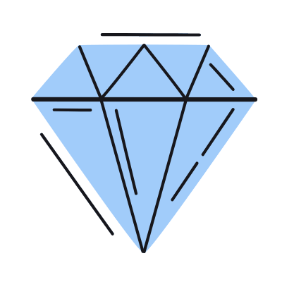 Diamond, Animated Icon, Color