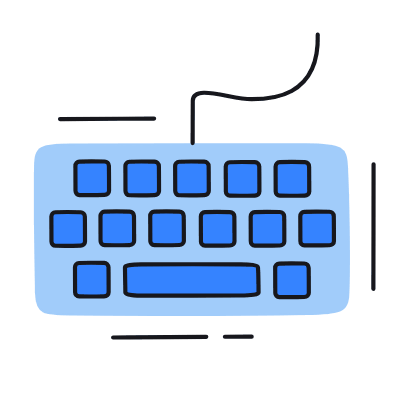 Keyboard, Animated Icon, Color