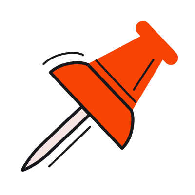 Pushpin, Animated Icon, Color