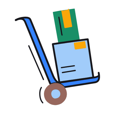Delivery Boxes, Animated Icon, Color