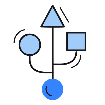 USB Connector, Animated Icon, Color