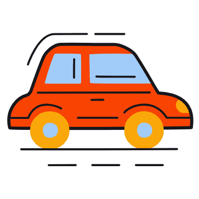 Car, Animated Icon, Color