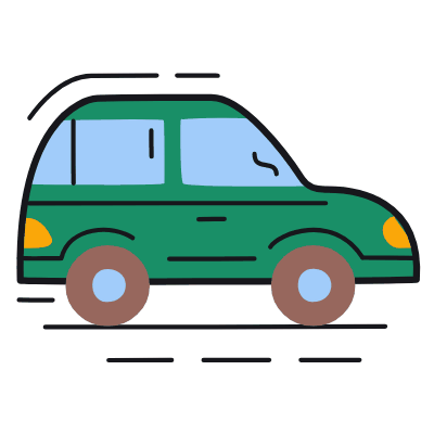 Hatchback, Animated Icon, Color
