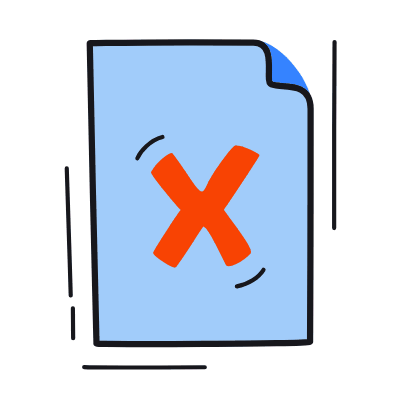 File Cross, Animated Icon, Color