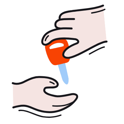 Hands Key, Animated Icon, Color
