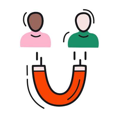 Avatars Magnet, Animated Icon, Color