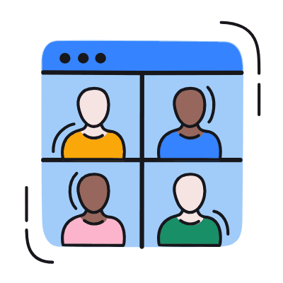 Video Conference, Animated Icon, Color