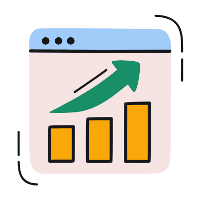 Browser Bar Chart, Animated Icon, Color
