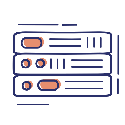 Servers, Animated Icon, Motif