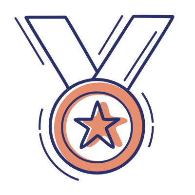 Medal Star, Animated Icon, Motif