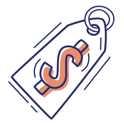 Dollar Price Tag, Animated Icon, Motif