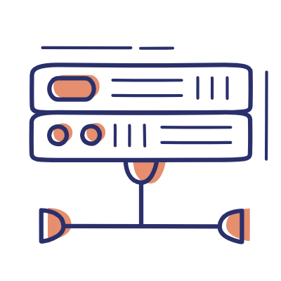 Server, Animated Icon, Motif