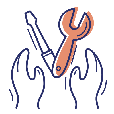Hands Tools, Animated Icon, Motif