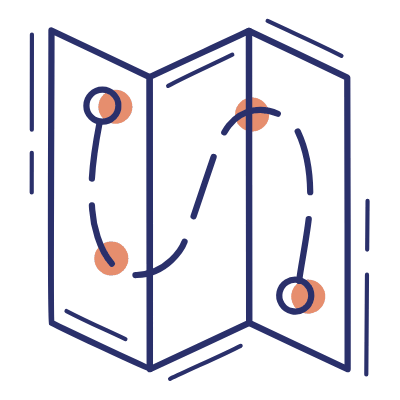 Map Route, Animated Icon, Motif