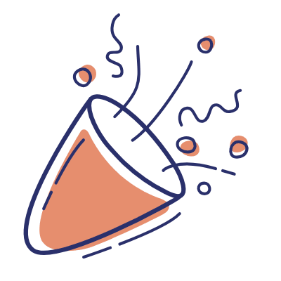 Confetti, Animated Icon, Motif