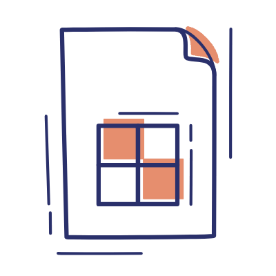 File Google Sheet, Animated Icon, Motif