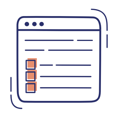 Browser Questionnaire, Animated Icon, Motif