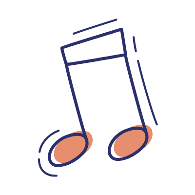 Music Note, Animated Icon, Motif