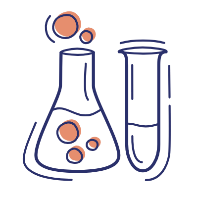 Laboratory Glassware, Animated Icon, Motif