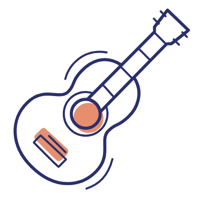 Guitar, Animated Icon, Motif