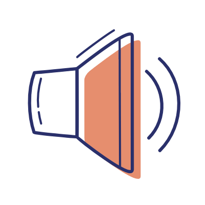Volume Level 2, Animated Icon, Motif