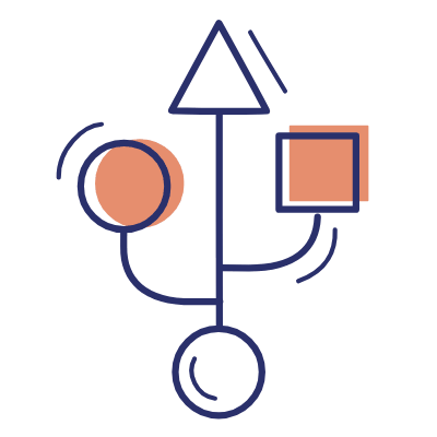 USB Connector, Animated Icon, Motif