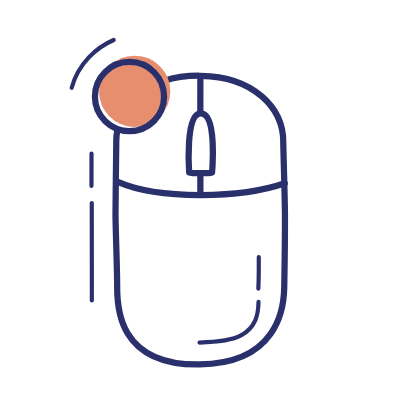 Mouse Click Left, Animated Icon, Motif