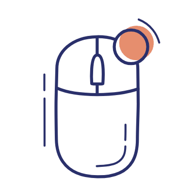 Mouse Click Right, Animated Icon, Motif