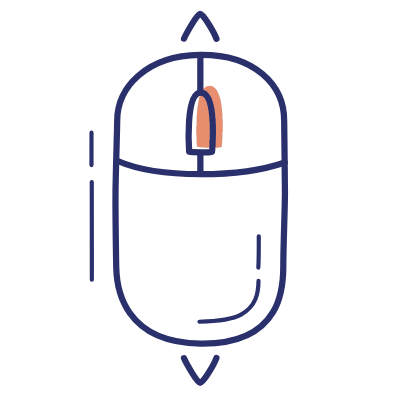 Mouse Scroll, Animated Icon, Motif