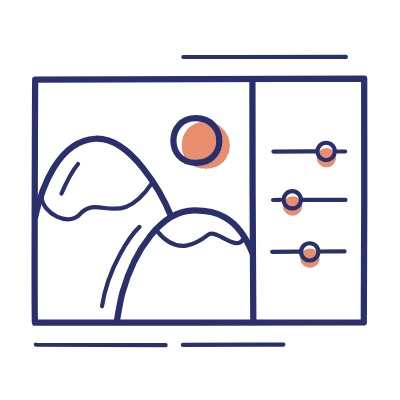 Photo Editor, Animated Icon, Motif